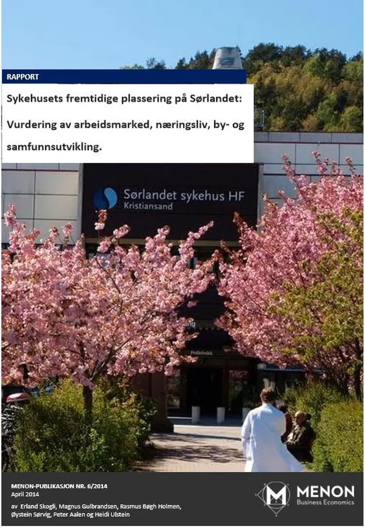 Sykehusets plasserin Sørlandet