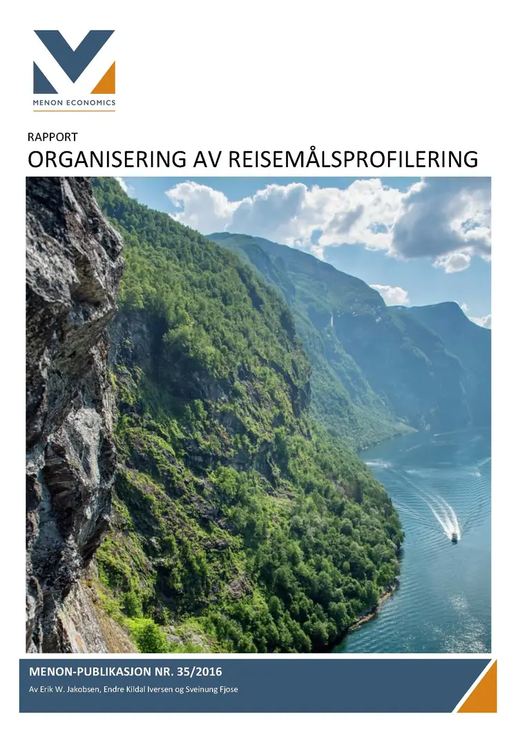 2016 35 Sluttrapport Profilering av Norge som reisemål forside