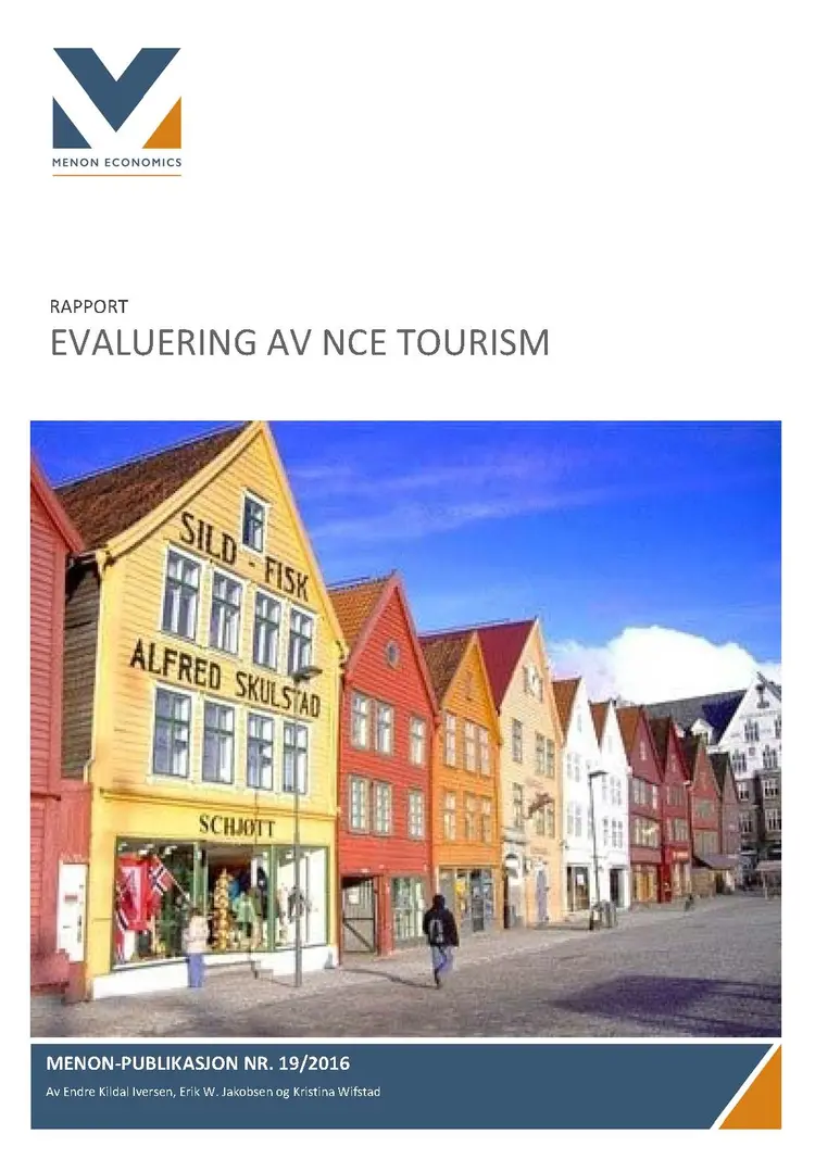 2016 19 Evaluering av NCE Tourism forside