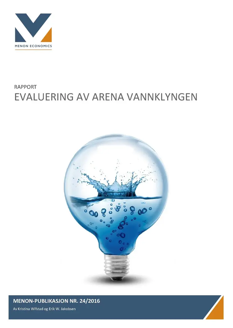 2016 24 Evaluering av Arena Vannklyngen forside