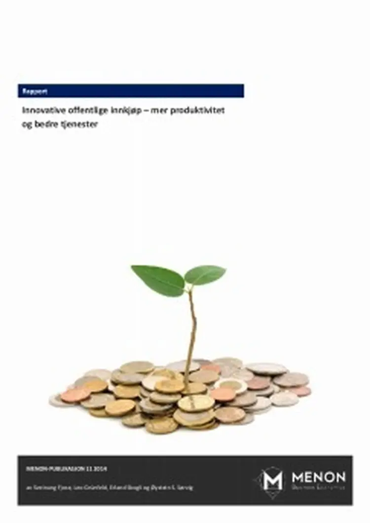Menon publikasjon 11 2014 offentlige innkjop mer innovasjon