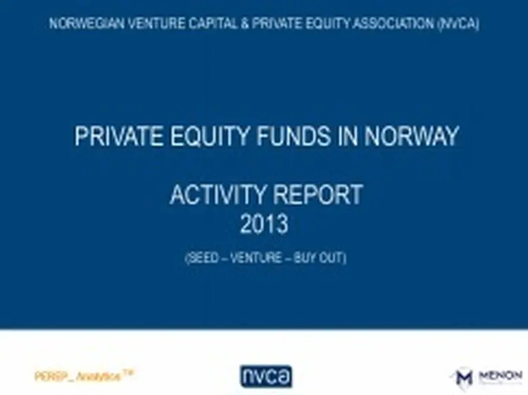 Private equity funds in norway activity report 2013 fin 002