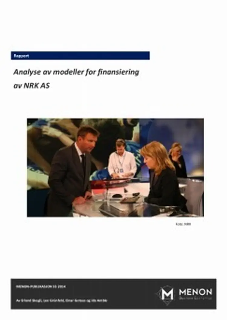 Analyse av finansieringsmodeller for nrk as menon 2014 11