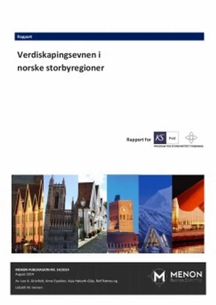 Verdiskapingsvekst i storbyregionene 243x343