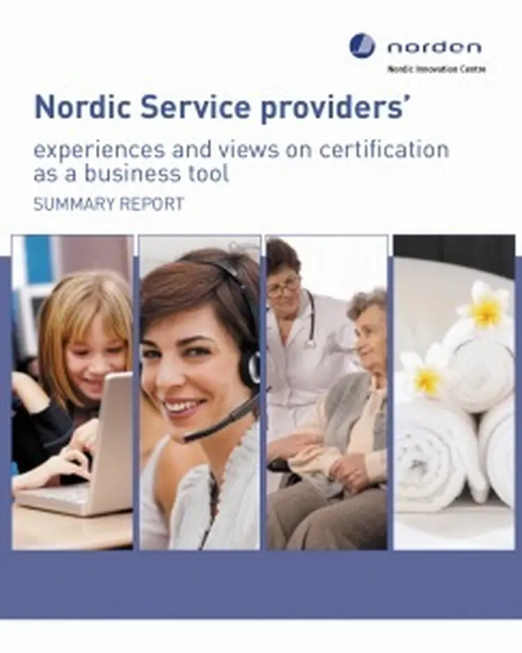 Summaryreport nordicserviceproviders on certification2010 2