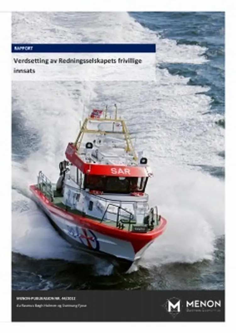 Menonrapport 44 2012 verdsetting av redningsselskapets friv