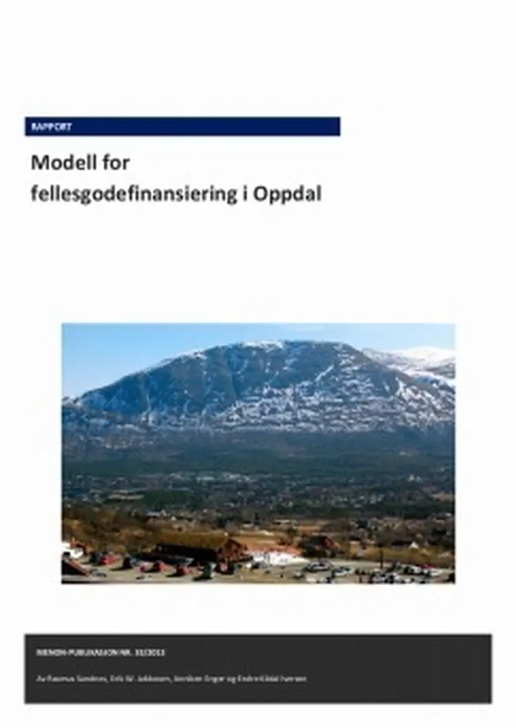 Rapport fellesgodemodell oppdal 243x343