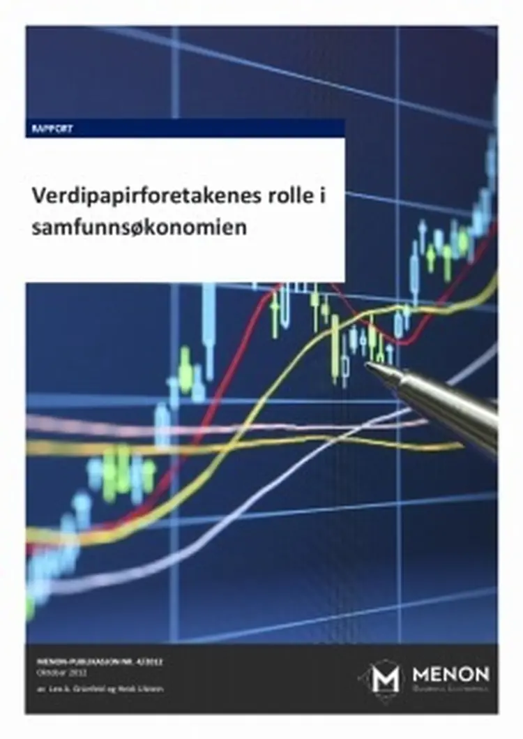 Rapport verdipapirforetakene verdiskaping 243x343