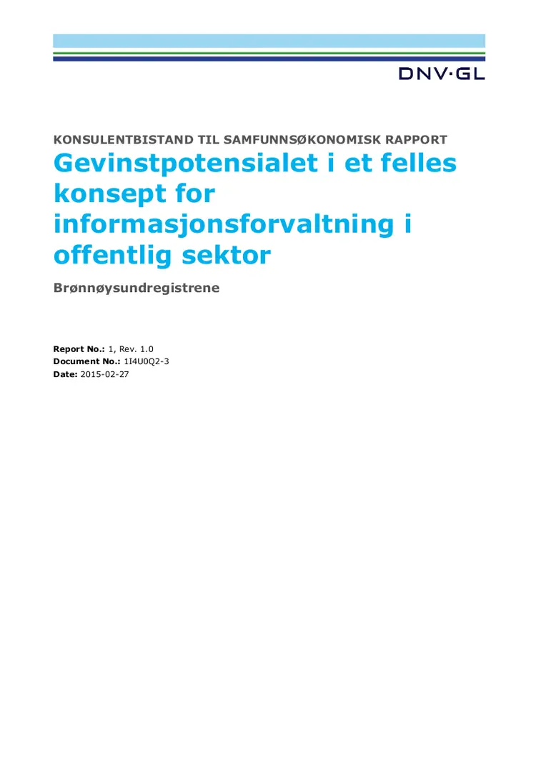 Rapport informasjonsforvaltning