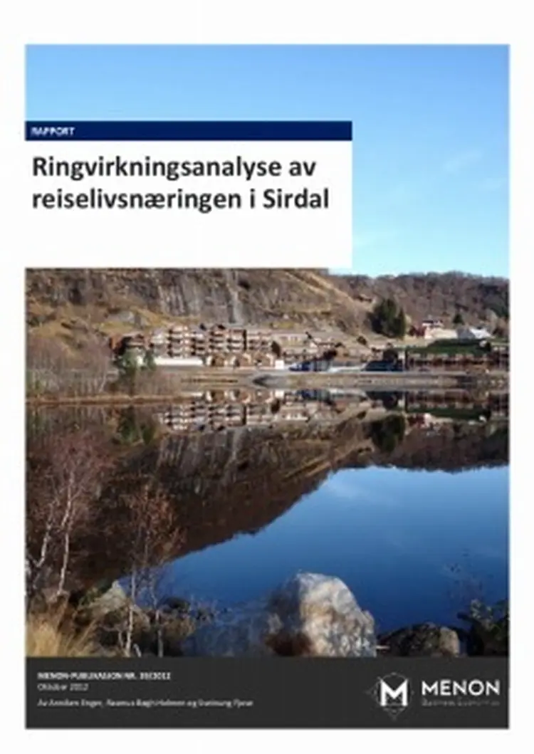 Ringvirkningsanalyse sirdal 243x343